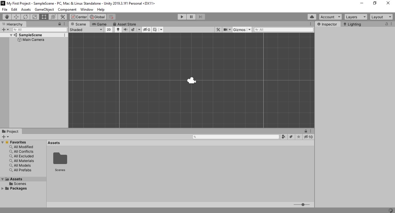 Интерфейс Unity